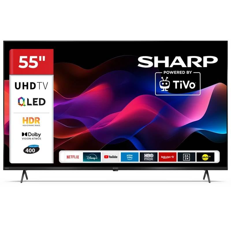 TV QLED SHARP AQUOS 55' GOOGLE TV 4K 55HM5246E WIFI ULTRA HD 4K